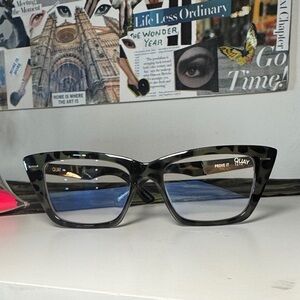 Quay Australia Black Tortoiseshell Square Sunglasses